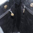 CHANEL Shoulder Bag Lamb Skin Black Gold CC Auth BA9188-19