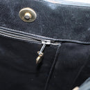 CHANEL Shoulder Bag Lamb Skin Black Gold CC Auth BA9188-21