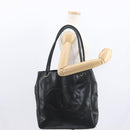 CHANEL Shoulder Bag Lamb Skin Black Gold CC Auth BA9188-23