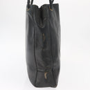 CHANEL Shoulder Bag Lamb Skin Black Gold CC Auth BA9188-4