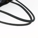 CHANEL Shoulder Bag Lamb Skin Black Gold CC Auth BA9188-7