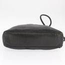 CHANEL Shoulder Bag Lamb Skin Black Gold CC Auth BA9188-5