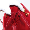 CHANEL Matelasse Chain Shoulder Bag Lamb Skin Red Gold CC Auth BA9195-20