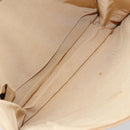 CHANEL Shoulder Bag Lamb Skin Beige Gold CC Auth BA9196-16