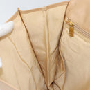 CHANEL Shoulder Bag Lamb Skin Beige Gold CC Auth BA9196-18