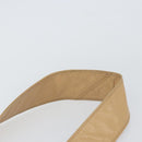 CHANEL Shoulder Bag Lamb Skin Beige Gold CC Auth BA9196-8