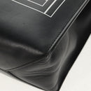 GIVENCHY Hand Bag Leather 2way Black Silver Auth BA9198V-17