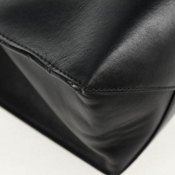 GIVENCHY Hand Bag Leather 2way Black Silver Auth BA9198V