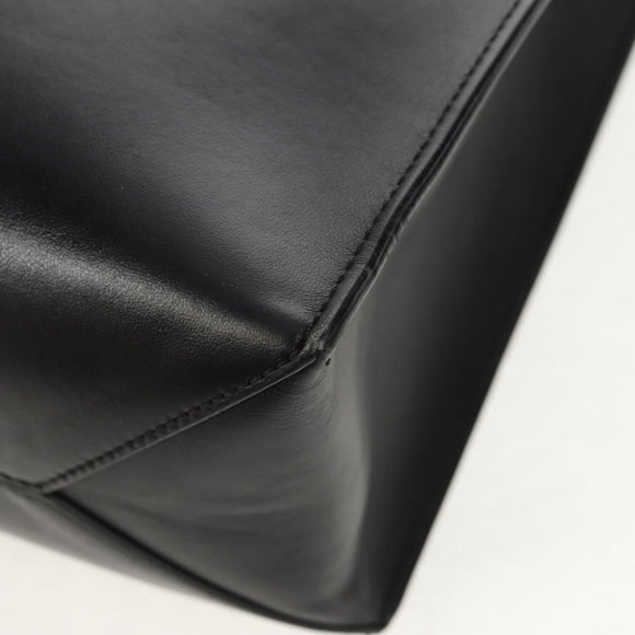 GIVENCHY Hand Bag Leather 2way Black Silver Auth BA9198V