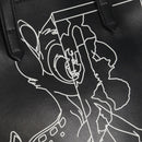 GIVENCHY Hand Bag Leather 2way Black Silver Auth BA9198V-17