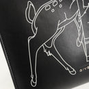 GIVENCHY Hand Bag Leather 2way Black Silver Auth BA9198V-20