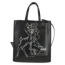 GIVENCHY Hand Bag Leather 2way Black Silver Auth BA9198V-2