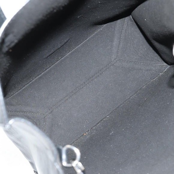 GIVENCHY Hand Bag Leather 2way Black Silver Auth BA9198V