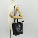 GIVENCHY Hand Bag Leather 2way Black Silver Auth BA9198V-29