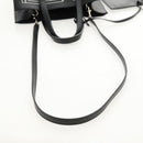 GIVENCHY Hand Bag Leather 2way Black Silver Auth BA9198V-8