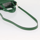 Jimmy Choo Hand Bag Raffia 2way Green Gold Auth BA9200-9