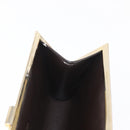 Christian Dior Trotter Canvas Clutch Bag Green Gold Auth BA9201-17