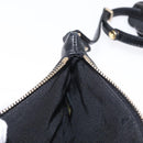 CHANEL Camelia Clutch Bag Lamb Skin Black Silver CC Auth BA9202V-19