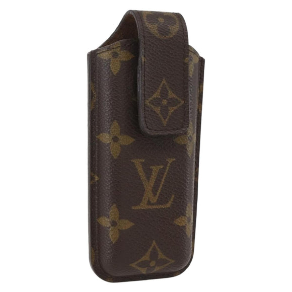 LOUIS VUITTON Monogram Etui Telephonne Japon Cell Phone Case M63050 Auth BA9204