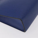 LOUIS VUITTON Taiga Leather Pochette Voyager MM Bag Blue M30399 LV Auth BA9205-15