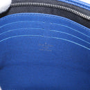 LOUIS VUITTON Taiga Leather Pochette Voyager MM Bag Blue M30399 LV Auth BA9205-17