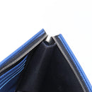 LOUIS VUITTON Taiga Leather Pochette Voyager MM Bag Blue M30399 LV Auth BA9205-18