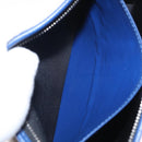 LOUIS VUITTON Taiga Leather Pochette Voyager MM Bag Blue M30399 LV Auth BA9205-20