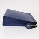LOUIS VUITTON Taiga Leather Pochette Voyager MM Bag Blue M30399 LV Auth BA9205-3