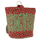 Gianni Versace Shoulder Bag Nylon Red Gold Auth BA9206-1