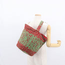 Gianni Versace Shoulder Bag Nylon Red Gold Auth BA9206-22