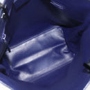 GUCCI Tote Bag Nylon Leather Blue Silver 002 1099 Auth BA9208-10