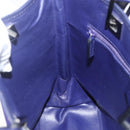 GUCCI Tote Bag Nylon Leather Blue Silver 002 1099 Auth BA9208-21