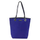 GUCCI Tote Bag Nylon Leather Blue Silver 002 1099 Auth BA9208-13