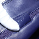 GUCCI Tote Bag Nylon Leather Blue Silver 002 1099 Auth BA9208-12