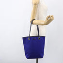 GUCCI Tote Bag Nylon Leather Blue Silver 002 1099 Auth BA9208-22
