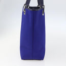 GUCCI Tote Bag Nylon Leather Blue Silver 002 1099 Auth BA9208-3