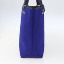 GUCCI Tote Bag Nylon Leather Blue Silver 002 1099 Auth BA9208-4