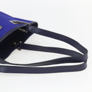 GUCCI Tote Bag Nylon Leather Blue Silver 002 1099 Auth BA9208-7