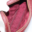 CARTIER Must Line Shoulder Bag Leather Bordeaux Gold Auth BA9209-12