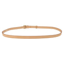 LOUIS VUITTON Belt Leather 38.2"" Beige LV Auth BA9210-2