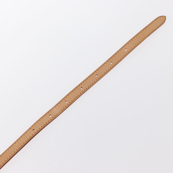 LOUIS VUITTON Belt Leather 38.2"" Beige LV Auth BA9210