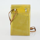 LOUIS VUITTON Monogram Vernis Epi Pouch 3 Set Yellow Beige LV Auth BA9212-10