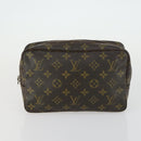 LOUIS VUITTON Monogram Vernis Epi Pouch 3 Set Yellow Beige LV Auth BA9212-2