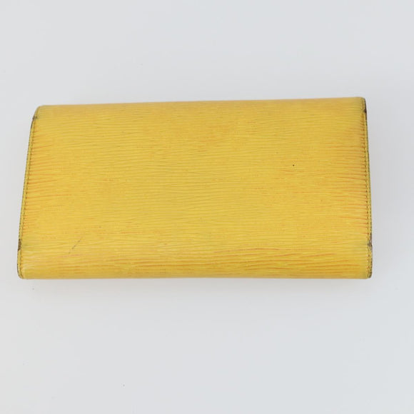 LOUIS VUITTON Monogram Vernis Epi Pouch 3 Set Yellow Beige LV Auth BA9212