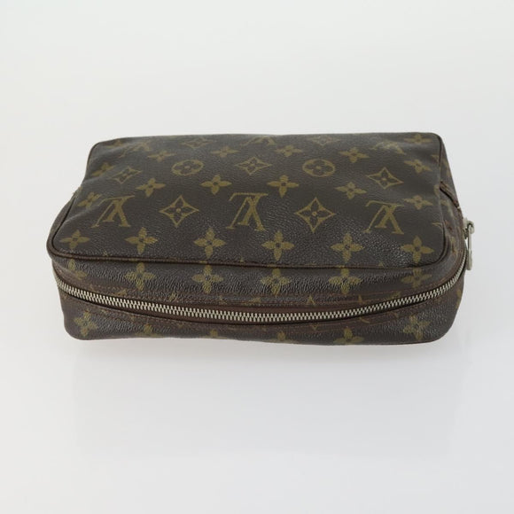 LOUIS VUITTON Monogram Vernis Epi Pouch 3 Set Yellow Beige LV Auth BA9212