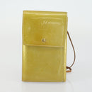 LOUIS VUITTON Monogram Vernis Epi Pouch 3 Set Yellow Beige LV Auth BA9212-9