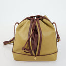 CARTIER Saint Laurent Shoulder Bag Leather 2 Set Beige Brown Auth BA9213-10