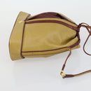 CARTIER Saint Laurent Shoulder Bag Leather 2 Set Beige Brown Auth BA9213-12