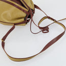 CARTIER Saint Laurent Shoulder Bag Leather 2 Set Beige Brown Auth BA9213-13