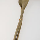 CARTIER Saint Laurent Shoulder Bag Leather 2 Set Beige Brown Auth BA9213-6